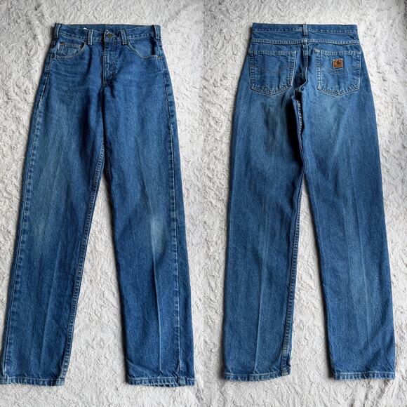 Carhartt vintage relaxed straight leg jeans unisex worn-in faded Y2K B17DST - Picture 12 of 15